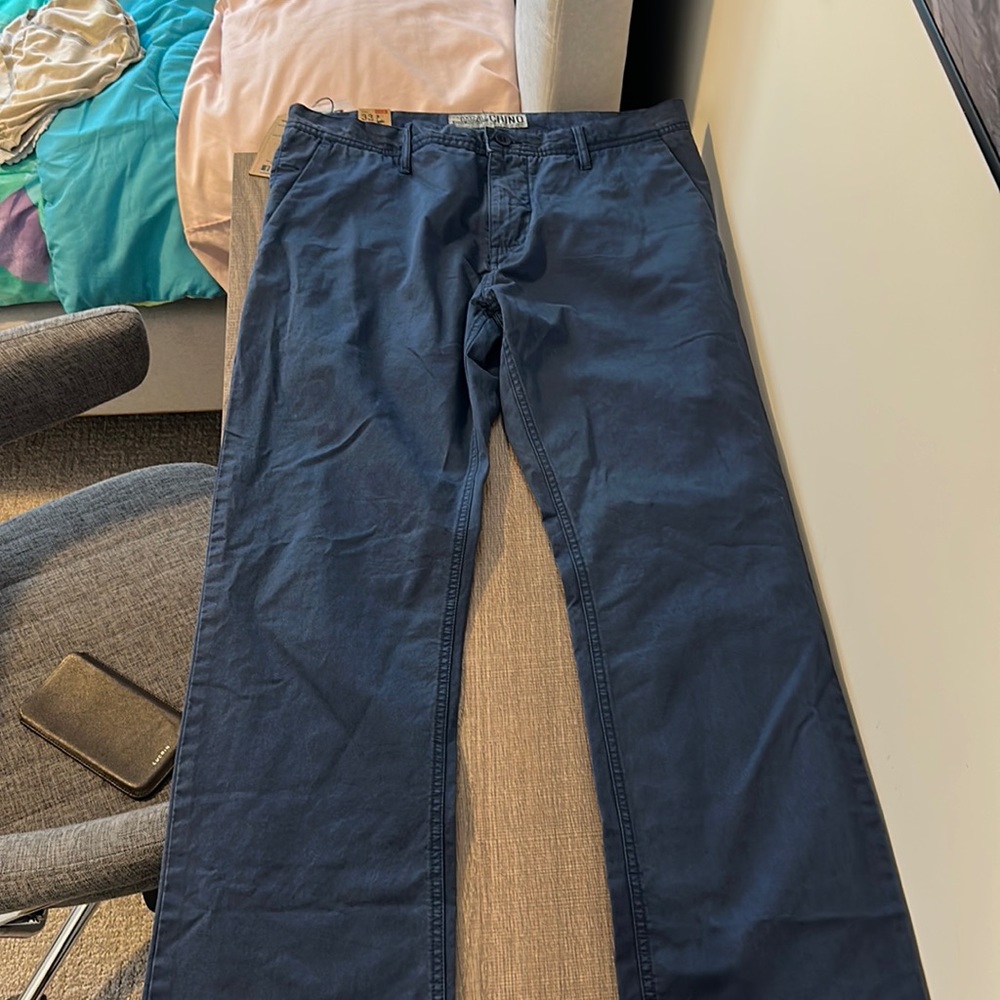 Navy blue chino